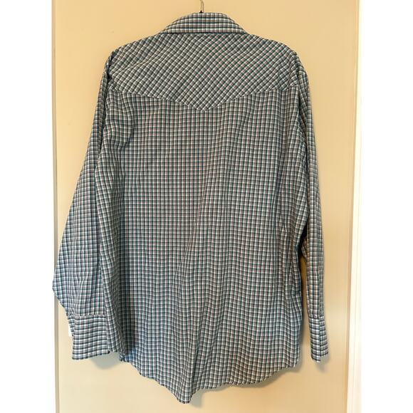 Ely Cattleman western style men’s pearl snap button down shirt, Size XL - Picture 6 of 8